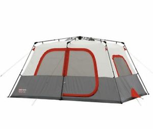 Coleman 8 Person Instant Cabin Camping Tent Waterproof Family Blue New Outdoor