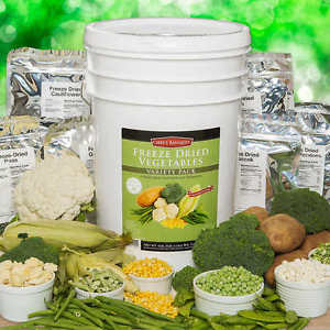 Freeze-Dried Vegetable Variety Food Bucket 320 Servings 20 Years Shelf Life,Corn