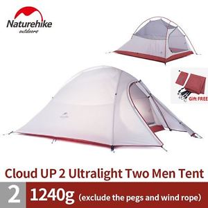 DHL free shipping 2 Person NatureHike Tent 20D Silicone Fabric Double-layer Camp