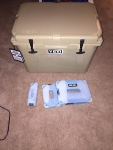YETI Tundra 50 Tan w/3 yeti ice packs