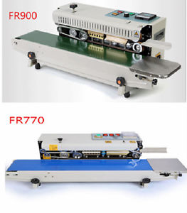 110V 220V horizontal sealing machine sealer Auto  Continuous for plastic bags