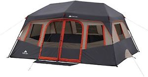 Ozark Trail 14' X 10' Orange Instant Cabin Sleeps 10 Person Camping