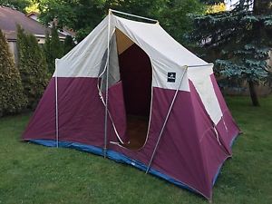 Vintage White Stag  9'x12' 5 Person Cabin Style Classic Canvas Tent