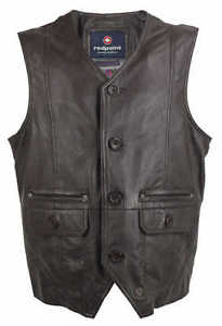 redpoint - Uomo Veste In Pelle Agnello nappa marrone scuro nuovo 9395