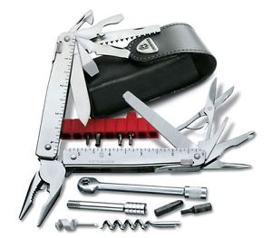 3.0339.L Victorinox Swiss Army Knive SwissTool X Plus Ratchet + POUCH Multi Tool