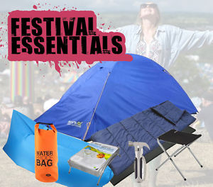 2 Person Summer Festival Camping Essentials Accessories Kit Gear