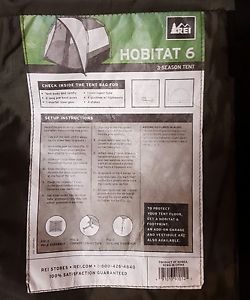 REI Hobitat 6 Tent With Footprint Extras Camping Outdoors 6 Person 3 Season