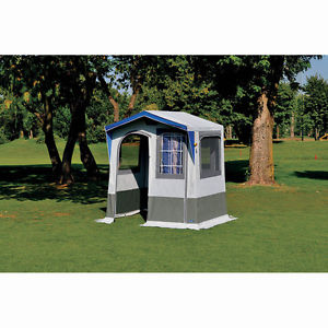 CUCINA DA CAMPEGGIO CON FINESTRE TETTO IN PVC STRUTTURA IN FERRO PER CAMPING