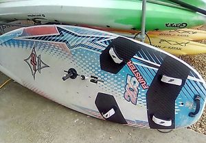 Funster 205 Windsurf and Bic windsurf Board