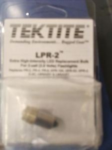 50 pkg TEKTITE LPR-2 Rplce BULB (2) LED  FOR 2-CELL 3.0 VT. FLASHLIGHT MILITARY