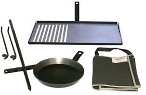 NEW HILLBILLY BUSH KITCHEN KIT-2 HOTPLATE GRILL UNBREAKABLE BBQ CAMPING HIKING