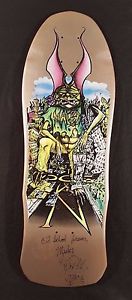 Rare Vintage Signed 1987 Dogtown Micke Alba "Street Demon" NOS Skateboard Deck