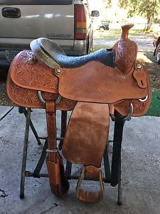 Beautiful 16" Roping Saddle Made By Fort Worth Saddle Co.