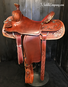 15.5" Will James Saddle (In stock) - Handmade Roping / Ranch / Trail / Show