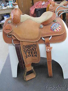 Jeff Smith Custom 14 1/2" Elephant Seat Roping Saddle NEW Never Used