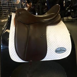 HOLD: Used Stubben Genesis Spezial DeLuxe Biomex Dressage Saddle Size 18'' Brown