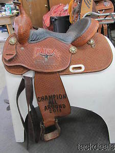 Oxbow Saddlery Custom Barrel Saddle 15" Lightly Used GORGEOUS