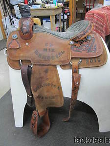 Corriente Fancy Team Roping Saddle 15 1/2" Lightly Used & Solid