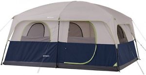 Two Room Camping Large 14' X 10' Family Cabin Tent, Sleeps 10