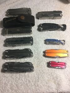 Leatherman Wave, Kick,sidekick,Skeletool, other multitool - lot of 10