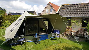 Dutch Canvas Tent: Vrijbuiter Dallas 6 with extra super awning!