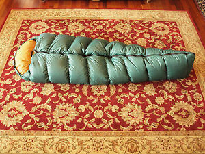 VINTAGE EDDIE BAUER KARA KORAM BLIZZARD PROOF PREMIUM DOWN SLEEPING BAG - EXC