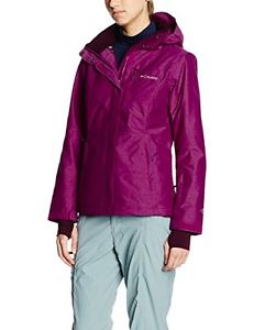 Columbia, Giacca impermeabile Donna Alpine Action OH, Viola (Bright Plum), XL