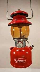 Vintage 1957 Coleman 200A 200 A Red Lantern - Appears UNFIRED! Outstanding