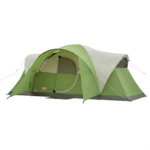 Coleman Montana 8-Person Modified Dome Tent Weather Tec System Mesh Roof