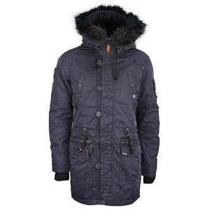Khujo Giacca Invernale Uomo Inverno Parker Mantella blu marino Vince. 2073 450