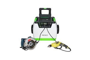 Genex Power Generator - Gold System including a cart, solar panel, digital power