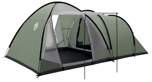 COLEMAN WATERFALL DELUXE 5 MAN PERSON BIRTH FAMILY CAMPING TUNNEL DOME TENT U/AV