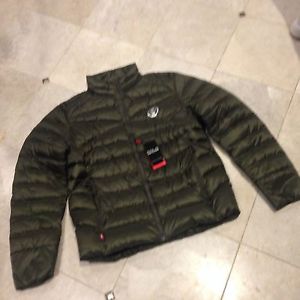 NWT Ralph Lauren Large Men's Light Down Puffer Jacket Loden Green RRP £215.00