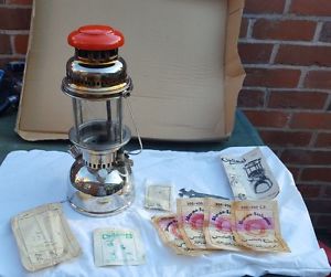 Original Optimus Chrome Lantern Lamp Vintage