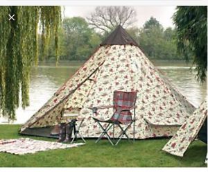 Cath Kidston Tipi/teepee Tent Sleeps 6 By Eurohike