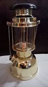 POLISHED BRASS 1949 VAPAUX 300X BIALADDIN LAMP: MILATARY  WITH THE CROWS FOOT