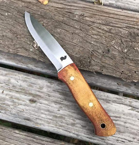 Bushcraft Knife Woodlore Clone with Left Handed sheath