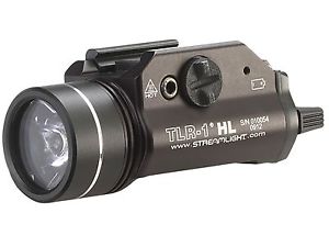 Streamlight TLR-1 HL Weaponlight LED Picatinny or Glock-Style Rails Black 69260