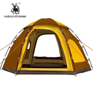 Large Camping Tent Waterproof 6 Person Capacity Automatic Outdoor Camping Tents