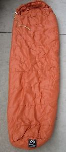 Vintage Snow Lion Orange Mummy Sleeping Bag 26