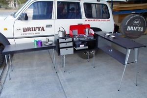 NEW DRIFTA DPOS WITH FITTED TABLE CAMPING KITCHEN OUTDOOR COOKING DPOS FT