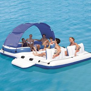 ISOLA GALLEGGIANTE TROPICAL BREEZE GONFIABILE 6 PERSONE 43105