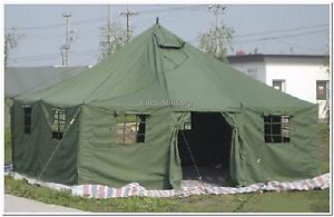 Military Army Large 11 Men Base Camp TENT 5x5m Canvas Olive - Factory New - TOP