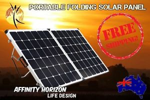 FOLDING SOLAR PANEL KIT W/ CARRY BAG & ANDERSON PLUG 12V 250W - CARAVAN - BOAT -
