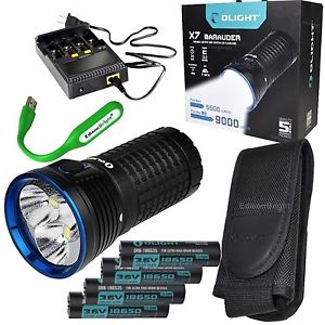 Rechargeable Kit Olight X7 Marauder 9000 Lumen LED flashlight/searchli... NO TAX
