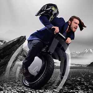 ONE WHEEL MONOCYCLE 1000W SELF-BALANCING ELECTRIC SEATED UNICYCLE + HANDLEBARS
