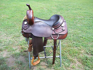 Cutting Saddle/ Custom Tall Chet Koen 16 Inch Padded Seat