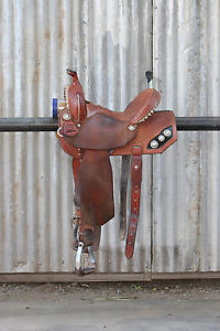 Shiloh Saddlery Jeri Mann Barrel Racing Saddle 14.5"
