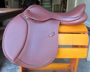 19" 2016 Toulouse Annice Double Leather Genesis Close Contact Saddle Long Flap