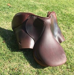 Antares jumping saddle,16.5, 2010, BRAND NEW calfskin seat. Excellent condition.